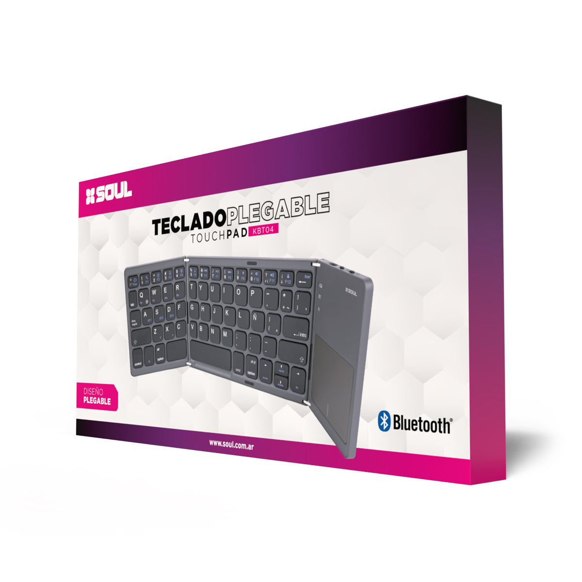 Teclado Bluetooth Plegable Soul KBT04