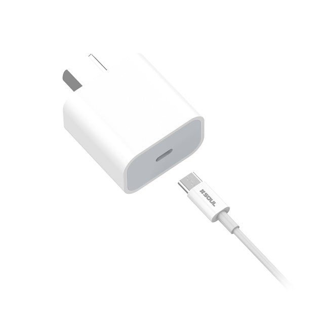 Cargador Soul Viajero 20w Compact Typo C a Type C