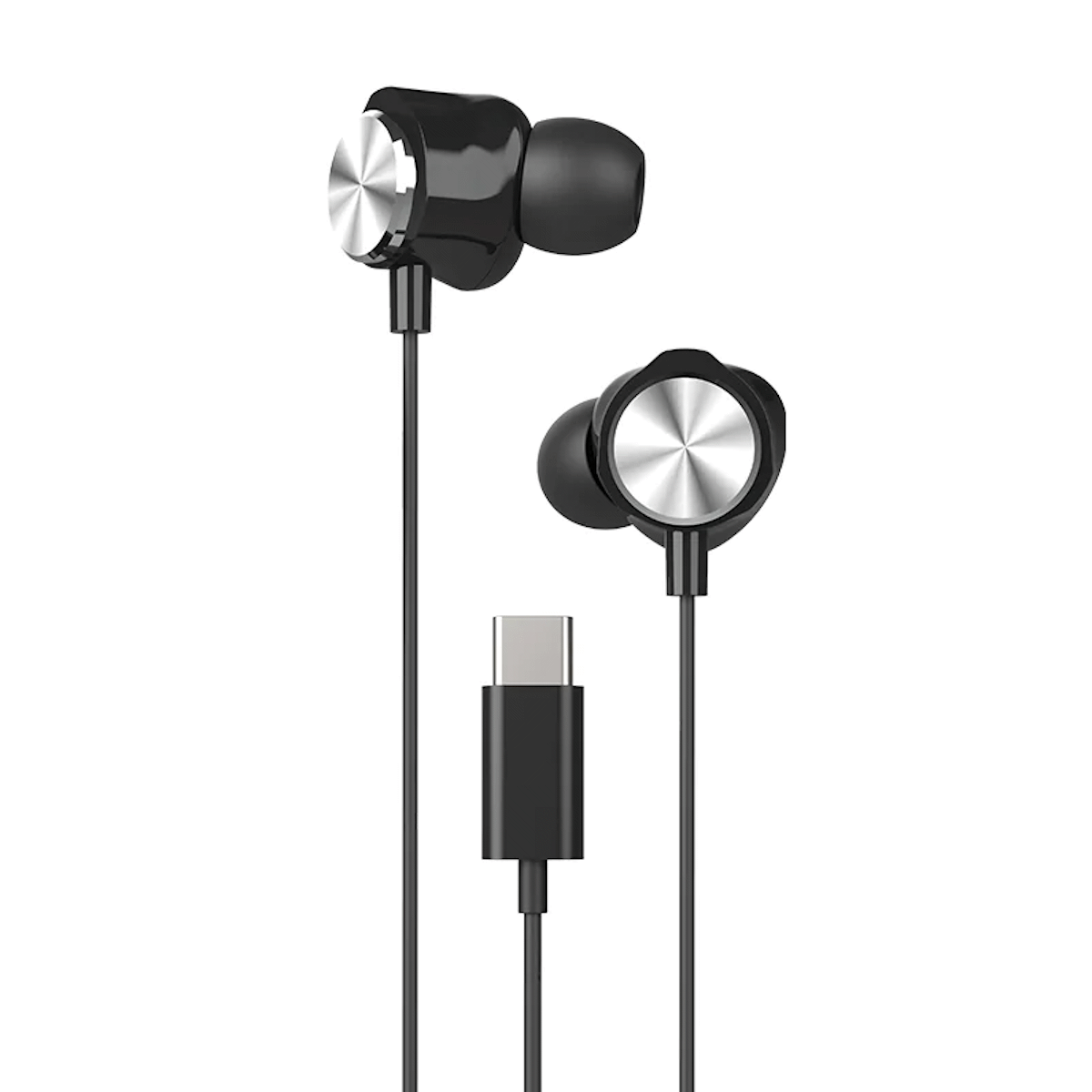 Auricular c/cable microf tipo C Sromberg SC-51 Wirez negro