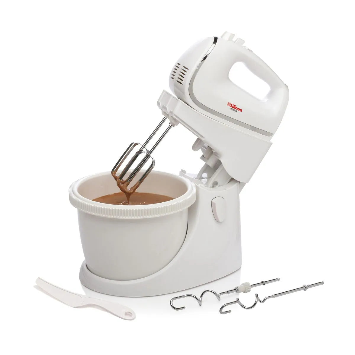 Batidora c/bowl Liliana GIRAMIX 450W Blanco