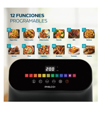 Freidora de Aire Digital Philco 9lts FR259PHP