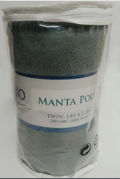 Manta Polar Liso Twin 1 1/2 pl. 160 x 220