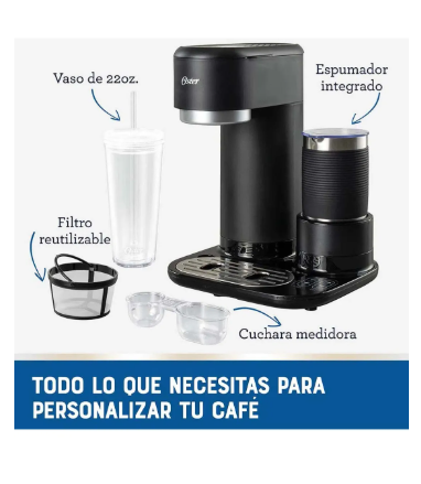 Cafetera OSTER Latte 4 en 1 BVSTDC02B