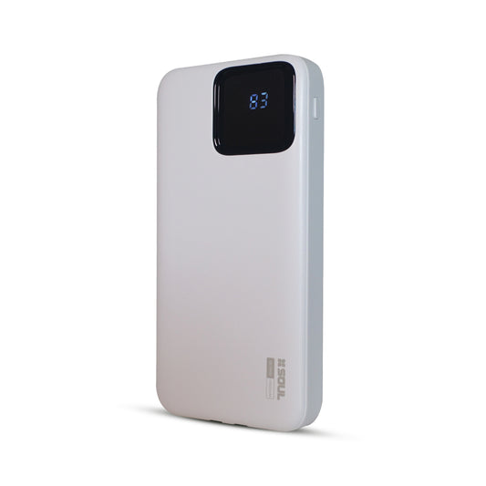 Power Bank SOUL Blanco 10.000mah Tipo C + Lightning