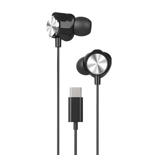 Auricular c/cable microf tipo C Sromberg SC-51 Wirez negro