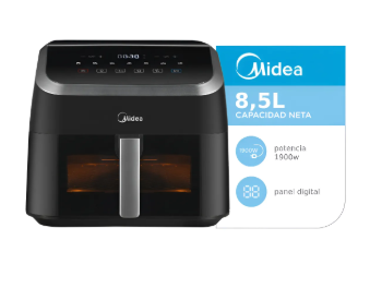 Air Fryer Midea 8,5lts Digital Black DW85BAR1