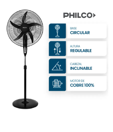 Ventilador de Pie 20" PHILCO 91vpp2023P