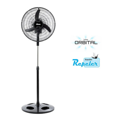 Ventilador de Pie 18" VVPRN18 Liliana parr. metal. negra/ aspas plasticas