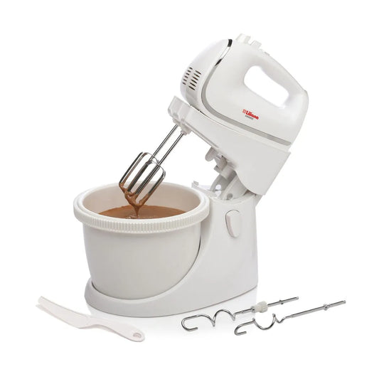Batidora c/bowl Liliana GIRAMIX 450W Blanco