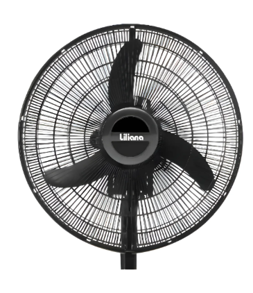 Ventilador  Pie 20" - Parrilla Metalica Negra Aspas Plasticas  - VVPRN20 - LILIANA