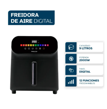 Freidora de Aire Digital Philco 9lts FR259PHP