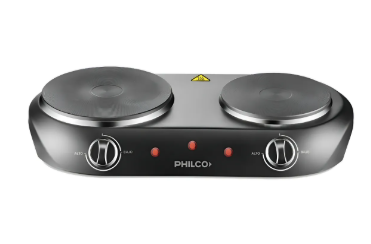Anafe doble negra Philco ANP2BP