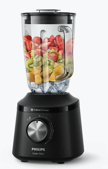Licuadora Turbo Philips 700W Vidrio HR226290