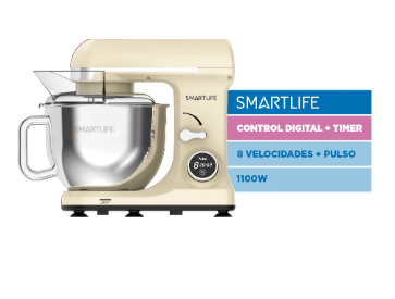 Batidora Planetaria Smartlife 1100W Beige SB00371