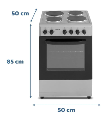 Cocina Electrica Philco Hotplate 50cm PLATA PHCH050P