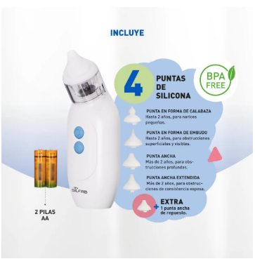 Aspirador Nasal Portátil Silfab AN10
