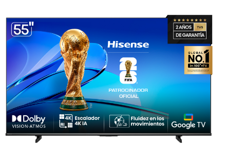 Smart TV Hisense 55" QLED Google 55Q6N