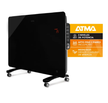 Panel calefactor ATMA digital de vidrio 1500W 91ATVC1521P