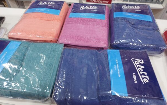 Juego de toalla y toallon Palette 70x135