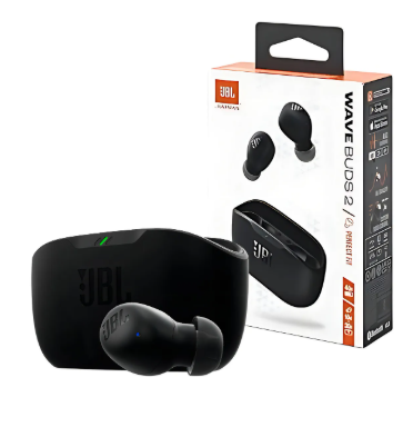 Auricular JBL Wave Buds 2 Black Inalambrico