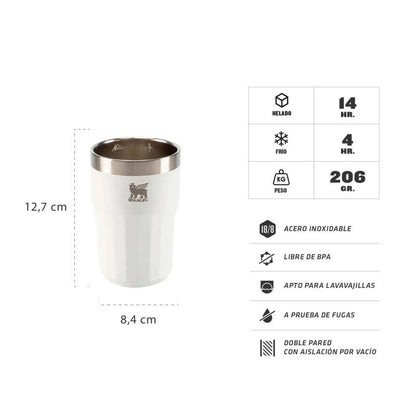 Vaso Beer Stanley Pilsner 408ml Blanco 11357-017