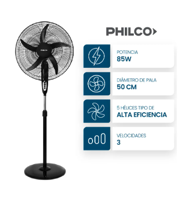 Ventilador de Pie 20" PHILCO 91vpp2023P