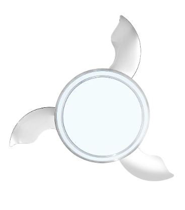Ventilador de techo 42" 3 aspas RETRACTIL Aluminio TRA42435L