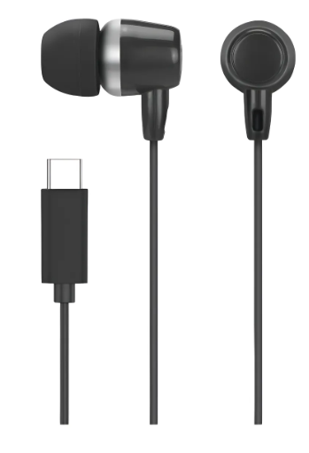 Auriculares HP negro c/microf tipo C negro DHE-7000C