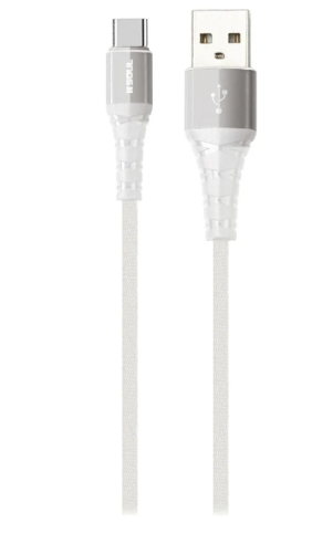 Cabla Mallado USB a Tipo C Blanco