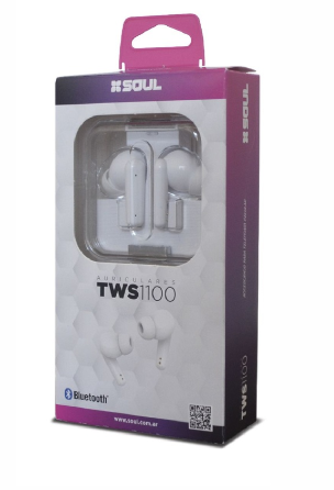 Auriculares SOUL inalambricos TWS1100 Blanco