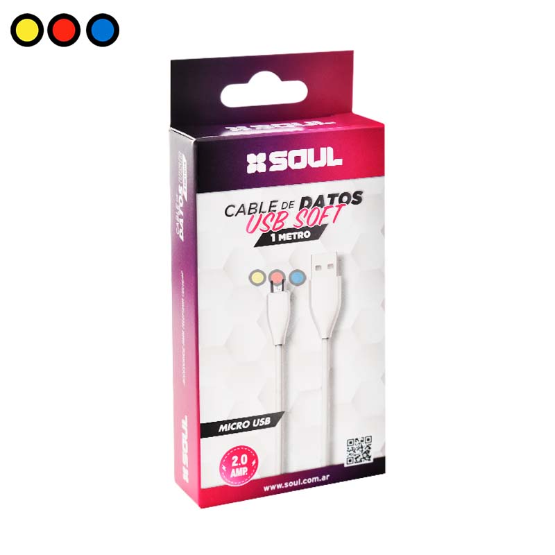 Cable micro USB SOUL Soft 1 metro