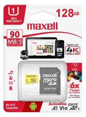 Memoria 128GB Maxell Micro SD