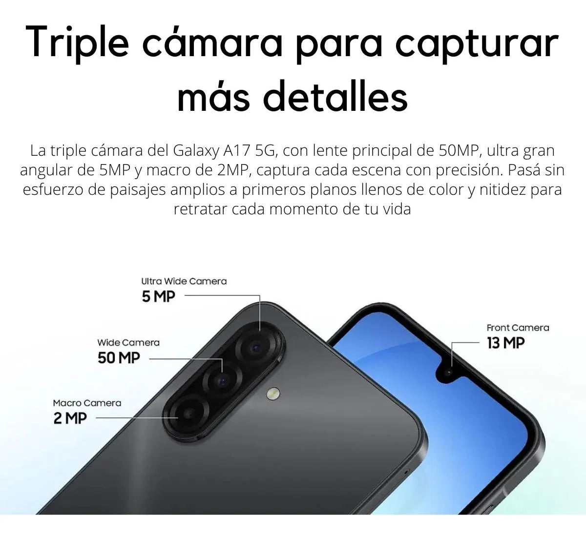 Celular Samsung A17 128GB Gray