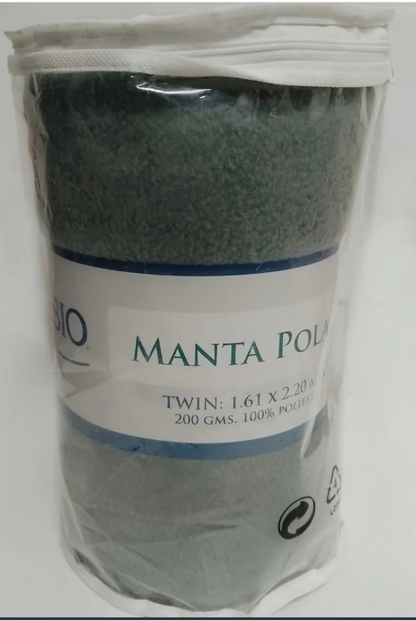 Manta Polar Liso Twin 1 1/2 pl. 160 x 220