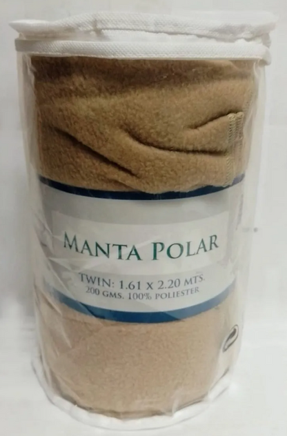 Manta Polar Liso Twin 1 1/2 pl. 160 x 220