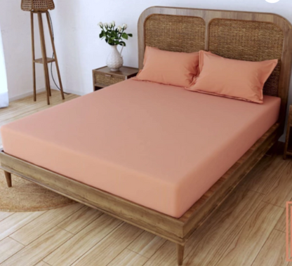 Sabana ajustable kING MARROCO 150 hilos liso 200X200X40