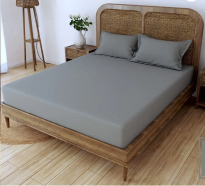 Sabana ajustable kING MARROCO 150 hilos liso 200X200X40