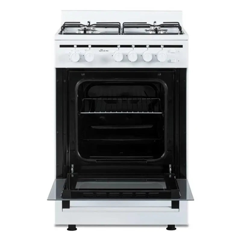 Cocina Siam Multigas Blanca 56CM CM56BM Enc. Elec. y Luz