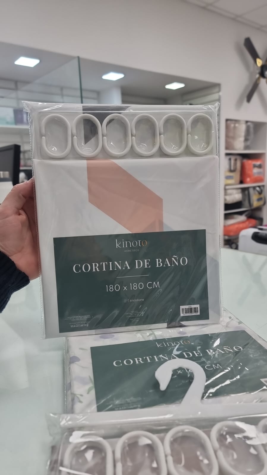 Cortina de Baño c/ Ganchos