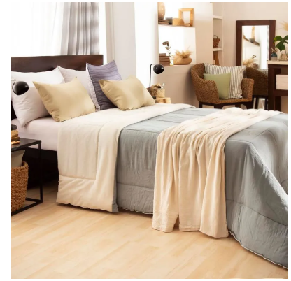 Acolchado Casablanca Duty Rustico Queen colores varios
