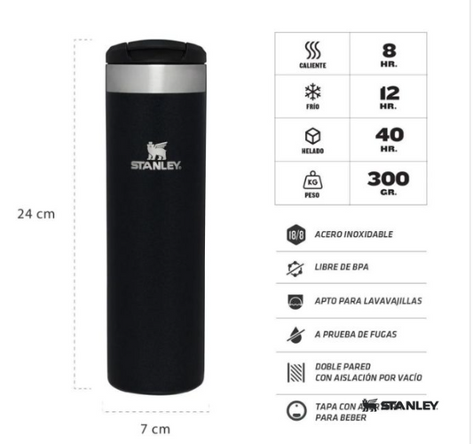Botella STANLEY 590ml. Aerolight Black