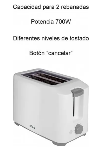 Tostadora Blanca ATMA TO2180WP