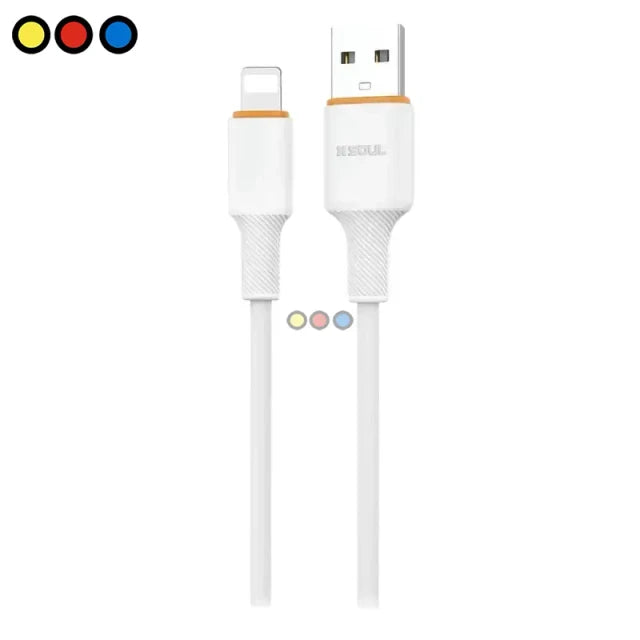 Cable Soul Silicone USB a Lightning Blanco