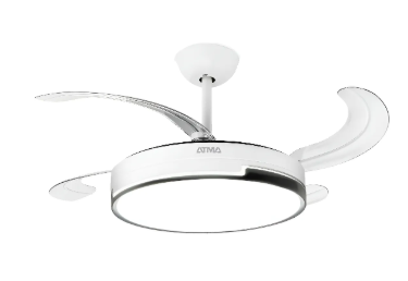 Ventilador de techo 42" ASPAS RETRACTILES blanco Atma TRB42445L
