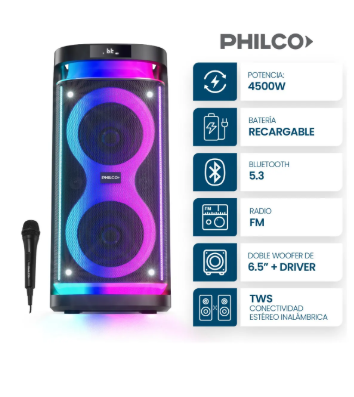 Torre de Sonido Philco TP6500N