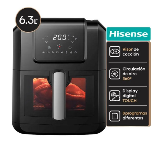 Freidora de Aire Hisense 6,3lt