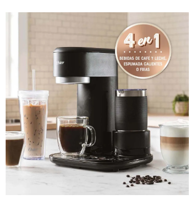 Cafetera OSTER Latte 4 en 1 BVSTDC02B