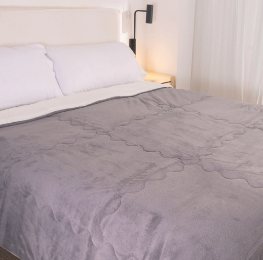 Frazada Cartagena Confort Flanel c/ Corderito 2 1/2 pl. 220 x 240