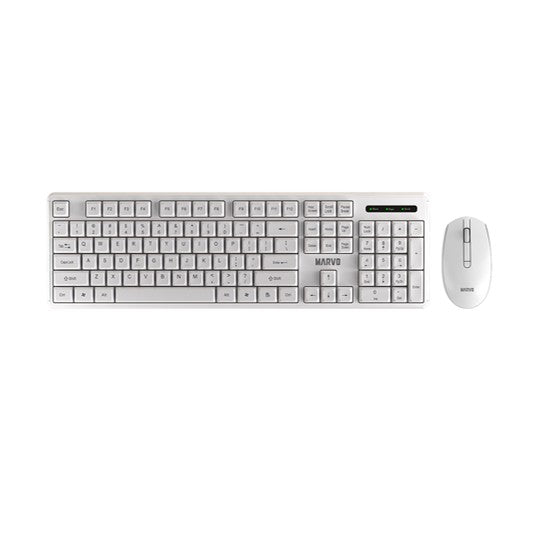 Teclado y Mouse MARVO WS005 Blanco