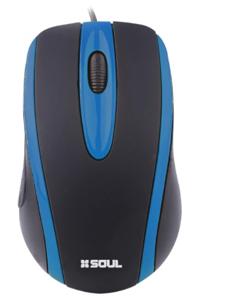 Mouse USB Soul Office M100 Azul